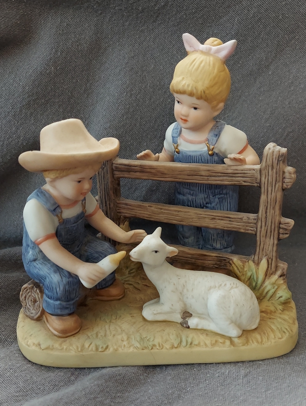 "Baby Goat"  1985 HOMCO Denim Days (Model #8807 Home Interiors Danny & Debbie